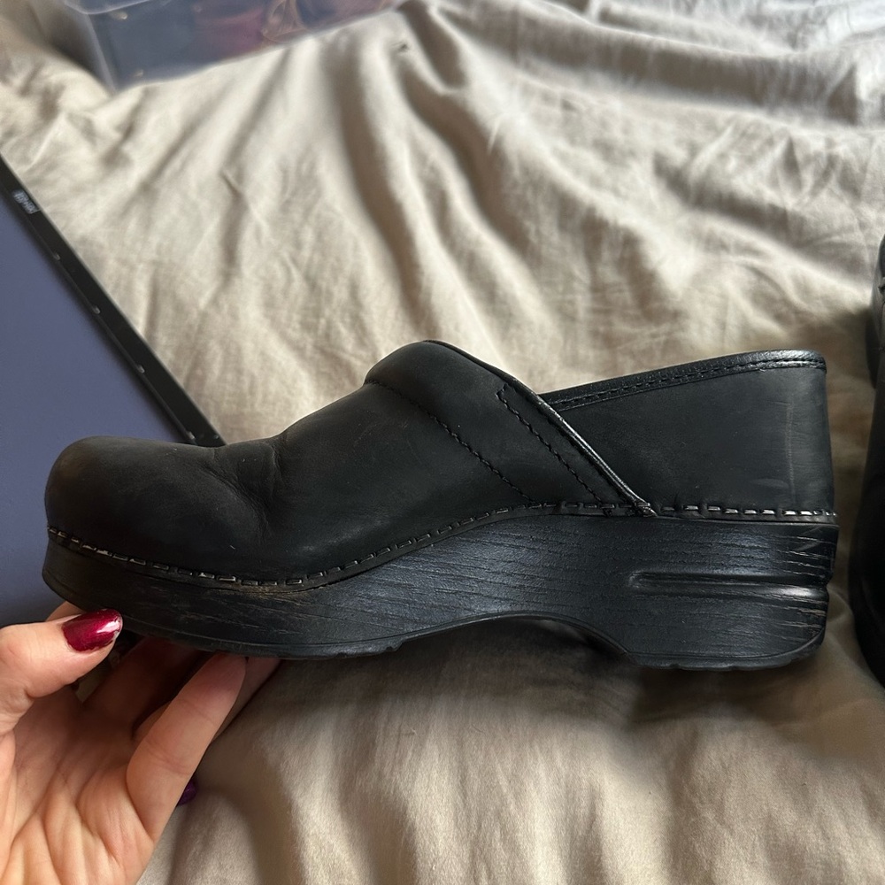 Women's Black Dansko Clogs